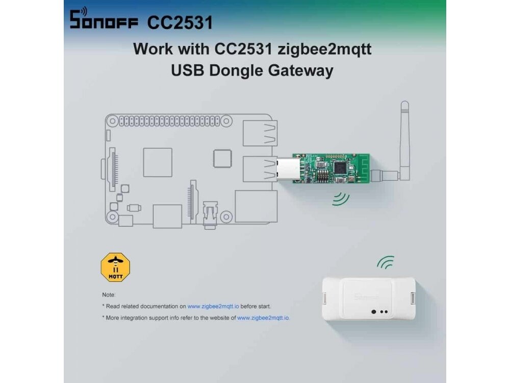 USB raktas | sąsaja tarp ZigBee įrenginių | 10A | 5VDC | 34,5x25x19mm | Wi-Fi | SONOFF | CC2531 | 6920057091612 1 USB raktas | sąsaja tarp ZigBee įrenginių | 10A | 5VDC | 34,5x25x19mm | Wi-Fi | SONOFF | CC2531 | 6920057091612 1