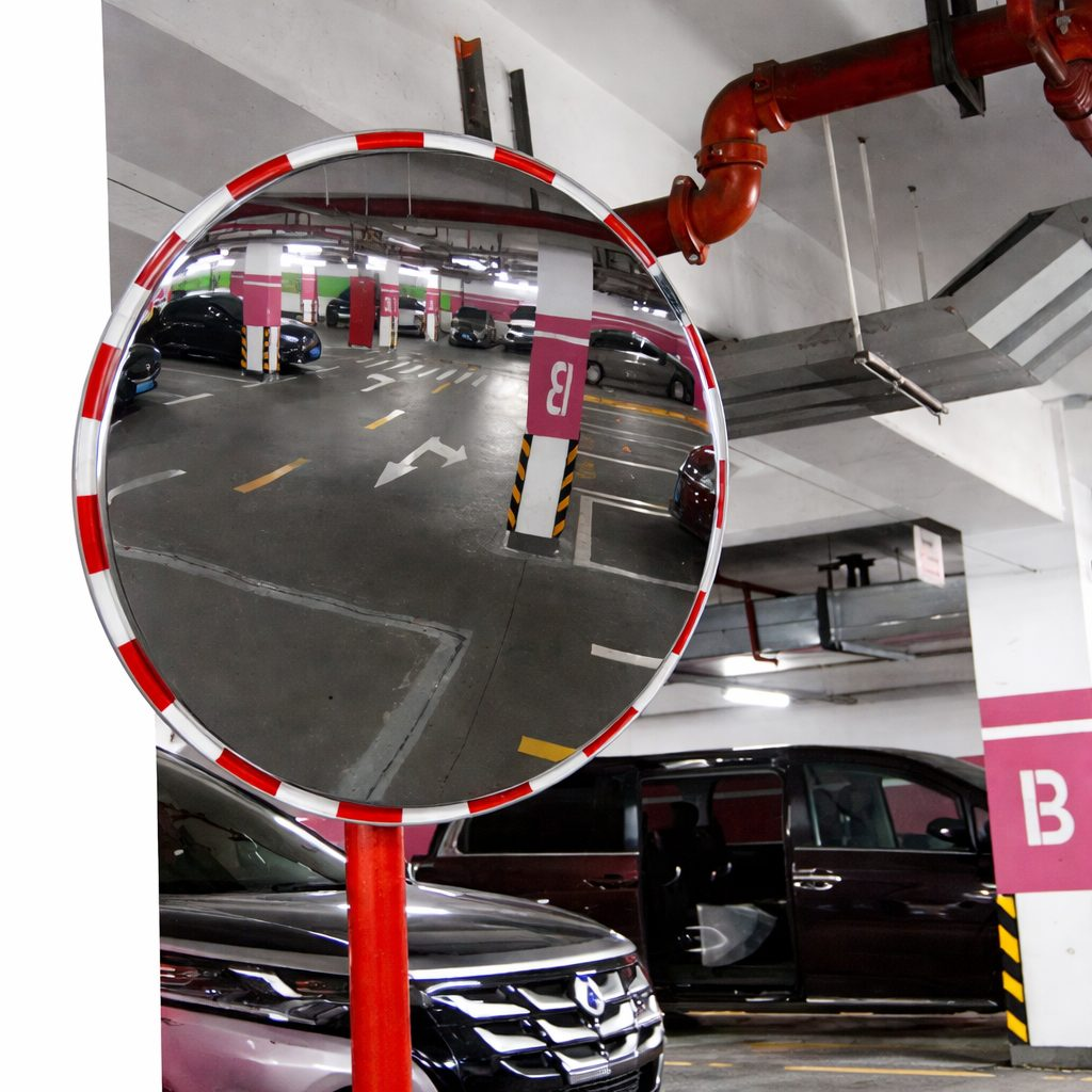 Convex safety mirror | 60 cm | for blind spots | 130° viewing angle | for indoor and outdoor use | for warehouses and roads 3 Convex safety mirror | 60 cm | for blind spots | 130° viewing angle | for indoor and outdoor use | for warehouses and roads 3