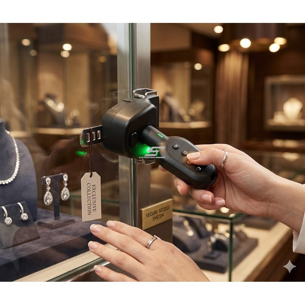 Electronic key for display cabinet lock | APP and Cloud control | Bluetooth | black | KENRONE 3 Electronic key for display cabinet lock | APP and Cloud control | Bluetooth | black | KENRONE 3