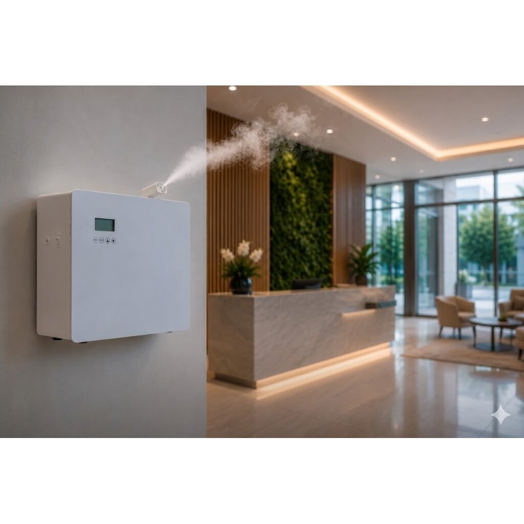 Nutikas kommertslik aroomidifuuser | 15W | 1000 ml | HVAC süsteemidele | 3000–4000 m³ | kahe vedeliku atomiseerimine | 288x205x274 mm | metallist | vabalt seisev | valge 4 Nutikas kommertslik aroomidifuuser | 15W | 1000 ml | HVAC süsteemidele | 3000–4000 m³ | kahe vedeliku atomiseerimine | 288x205x274 mm | metallist | vabalt seisev | valge 4