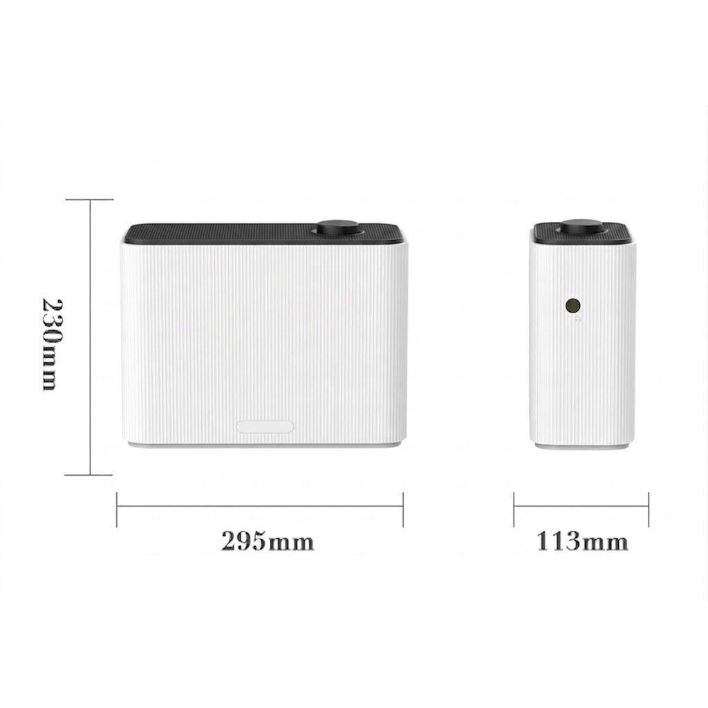 Умный коммерческий ароматический диффузор | 15W | 1000 мл | WiFi / Bluetooth | для систем HVAC | 3000–4000 м³ | 295x113x230 мм | настенный / напольный | белый 2