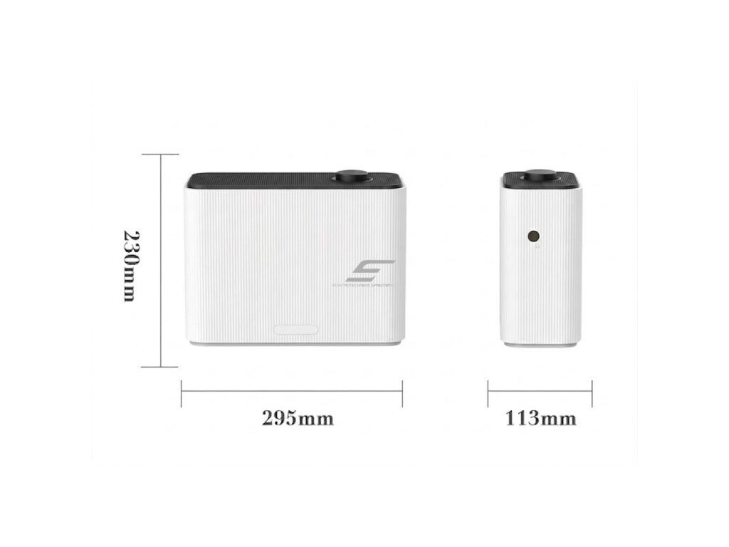 Išmanus aromato difuzorius | 15 W | 1000 ml | 3000–4000 m³ | 12 V DC | Wi-Fi ir Bluetooth | HVAC jungtis | sieninis arba pastatomas | 295×113×230 mm | baltas | ES-OV-10W 2 Išmanus aromato difuzorius | 15 W | 1000 ml | 3000–4000 m³ | 12 V DC | Wi-Fi ir Bluetooth | HVAC jungtis | sieninis arba pastatomas | 295×113×230 mm | baltas | ES-OV-10W 2