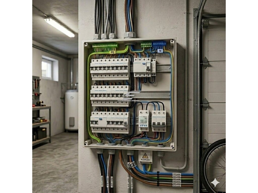 Išmanus WiFi automatinis jungiklis su energijos matavimu ir nuotėkio apsauga | 2P | 63A | TUYA / Smart Life | DIN montavimas 2