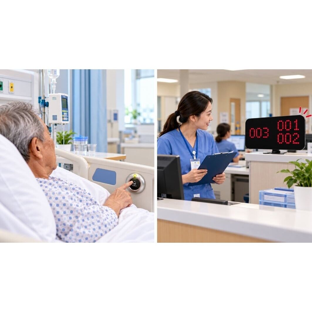 Wireless SOS assistance call system | for people with disabilities | 10 call buttons and display | IP55 4 Wireless SOS assistance call system | for people with disabilities | 10 call buttons and display | IP55 4