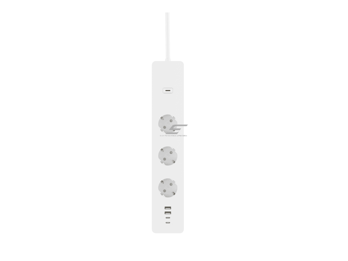 Išmanus Wi-Fi ilgiklis | kištukinis lizdas | 3xSchuko | 2xUSB-A + 2xUSB-C | 3680W | 16A | su elektros energijos apskaita | IP20 | baltas | TUYA | Smart Life | WOOX | R6132 2 Išmanus Wi-Fi ilgiklis | kištukinis lizdas | 3xSchuko | 2xUSB-A + 2xUSB-C | 3680W | 16A | su elektros energijos apskaita | IP20 | baltas | TUYA | Smart Life | WOOX | R6132 2