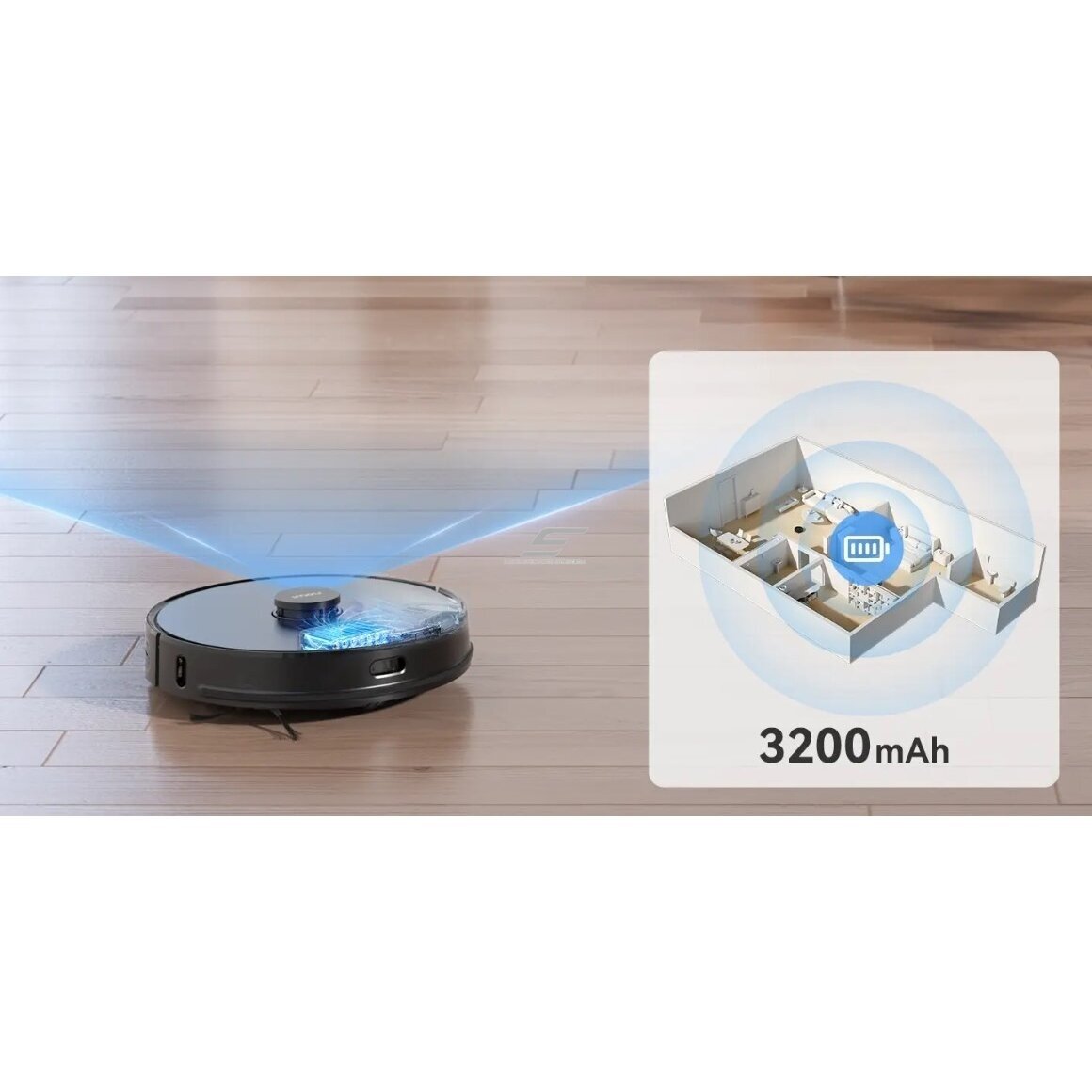 Inteligentny | Automatyczny robot odkurzający | z funkcją odkurzania i mycia | czarny | RV-L21 IMOU 3