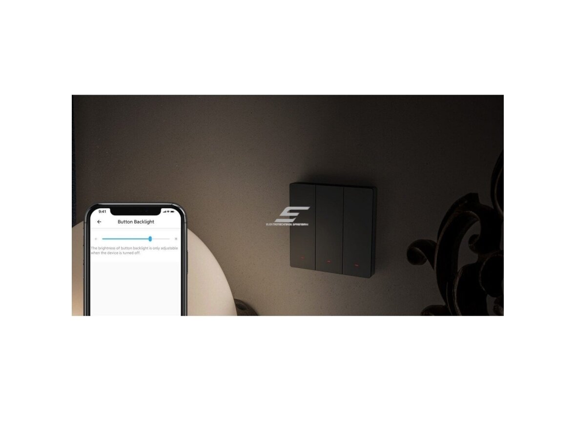 Išmanus | nuotolinis sieninis jungiklis | 2 klavišų | 2x5A | 2200W | 100-240VAC | juodas | Wi-Fi | SONOFF | M5-2C-80 | 6920075777079 5