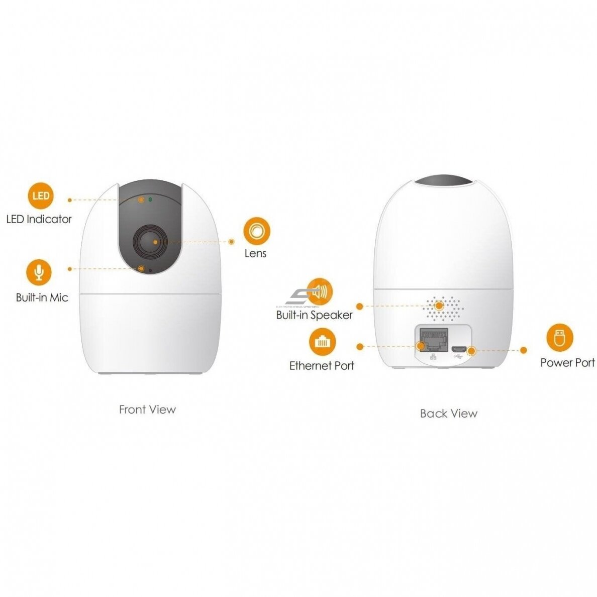 Умная | IP-камера видеонаблюдения 5MP | PT | Wi-Fi | IPC-K2EP-5H2W IMOU 3 Умная | IP-камера видеонаблюдения 5MP | PT | Wi-Fi | IPC-K2EP-5H2W IMOU 3