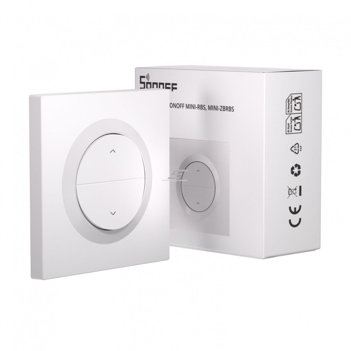 Viedais sienas slēdzis žalūzijām | 1A | vadība ar WiFi 2.4GHz | IP20 | Sonoff MINI-ZBRBS-E 1 Viedais sienas slēdzis žalūzijām | 1A | vadība ar WiFi 2.4GHz | IP20 | Sonoff MINI-ZBRBS-E 1