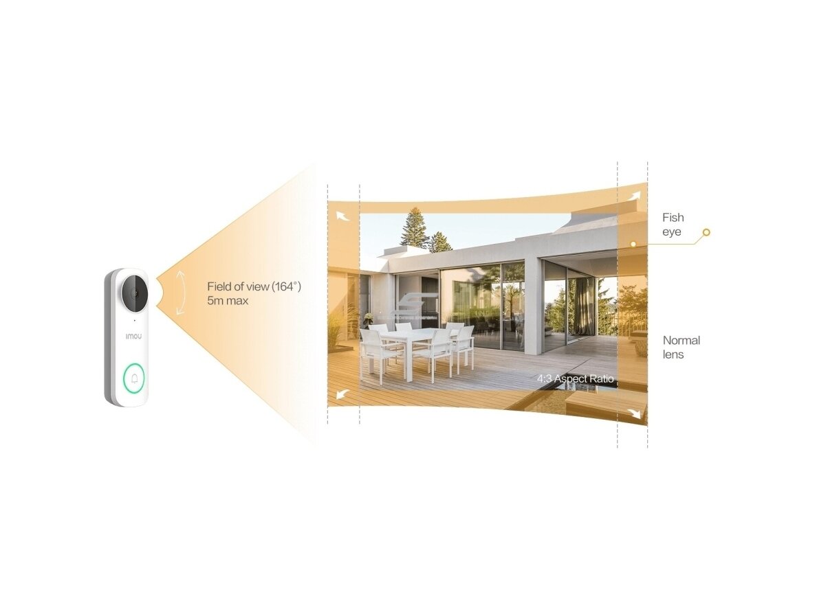 Išmanus | belaidis durų skambutis su kamera 5MP | IP65 | Wi-Fi | DB61i-W-D4P IMOU 6 Išmanus | belaidis durų skambutis su kamera 5MP | IP65 | Wi-Fi | DB61i-W-D4P IMOU 6
