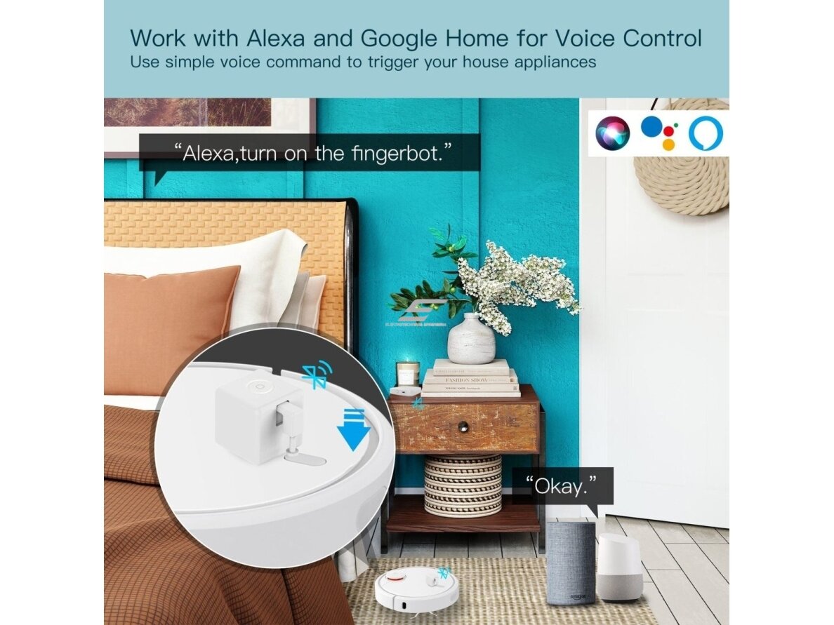 Išmanus | belaidis jungiklis | namų robotas | FINGERBOT | Bluetooth | Smart Life | TUYA | MOES 7 Išmanus | belaidis jungiklis | namų robotas | FINGERBOT | Bluetooth | Smart Life | TUYA | MOES 7