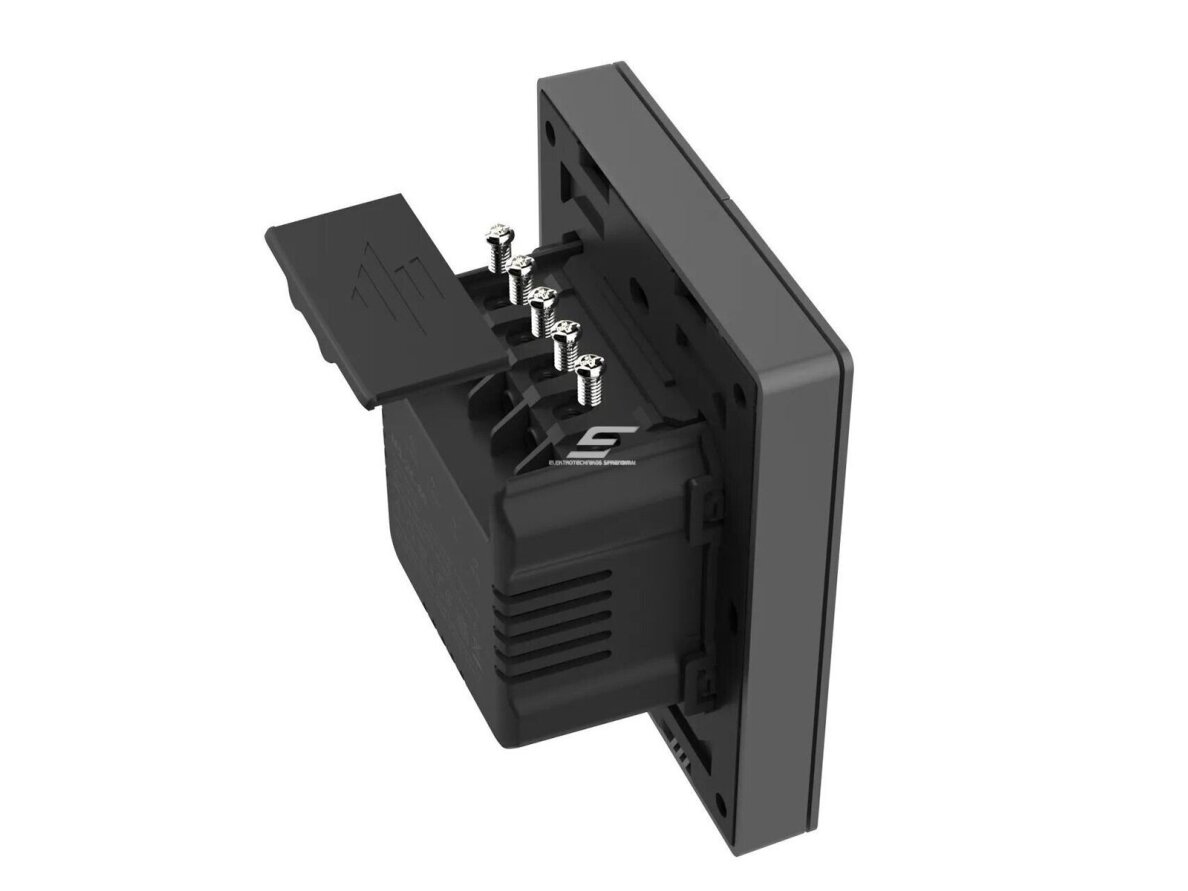 Išmanus | nuotolinis sieninis jungiklis | 2 klavišų | 2x5A | 2200W | 100-240VAC | juodas | Wi-Fi | SONOFF | M5-2C-80 | 6920075777079 1