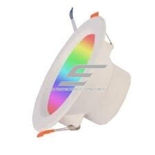 Inteligentna wpuszczana sufitowa lampa LED WiFi | RGB+CCT | 10W | Tuya Smart Life | Alexa / Google Home | biała 1 Inteligentna wpuszczana sufitowa lampa LED WiFi | RGB+CCT | 10W | Tuya Smart Life | Alexa / Google Home | biała 1