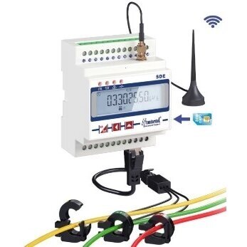 Digitaalne | kaugjuhtimispuldiga | elektriarvesti voolutrafodega CT 100A | 3 faasi | 230V | 4G Digitaalne | kaugjuhtimispuldiga | elektriarvesti voolutrafodega CT 100A | 3 faasi | 230V | 4G