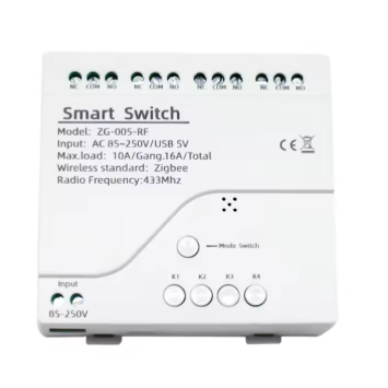 Smart Wi-Fi | RF module | controller | 4 channels | 2200W | 10A | 85-250VAC | TUYA Smart Wi-Fi | RF module | controller | 4 channels | 2200W | 10A | 85-250VAC | TUYA