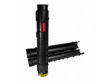 Išardomas apsauginis kabelių vamzdis | D110mm | 450N | 1,2m | juodas | Evopipes | EVOCAB SPLIT | 2054611001203P08003