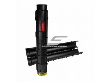 Išardomas apsauginis kabelių vamzdis | D160mm | 450N | 1,2m | juodas | Evopipes | EVOCAB SPLIT | 2054616001203P08003