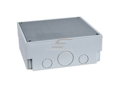 Dėžutė į grindis | pagrindas | 4 modulių | 75-95x188x188mm | betonuojama | šviesiai pilka | IP20 | Schneider Electric | Optiline | ISM50320 Dėžutė į grindis | pagrindas | 4 modulių | 75-95x188x188mm | betonuojama | šviesiai pilka | IP20 | Schneider Electric | Optiline | ISM50320