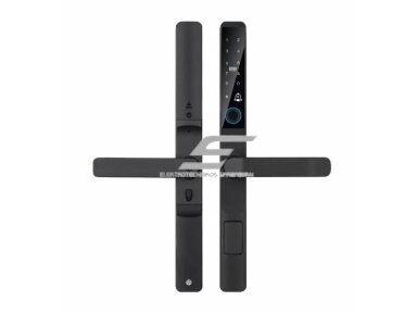 Išmani durų spyna su kortelių skaitytuvo | piršto antspaudo | PIN kodo | TUYA Wi-Fi programėlės | rakto atrakinimu | 315x127mm | juoda | IP66 Išmani durų spyna su kortelių skaitytuvo | piršto antspaudo | PIN kodo | TUYA Wi-Fi programėlės | rakto atrakinimu | 315x127mm | juoda | IP66