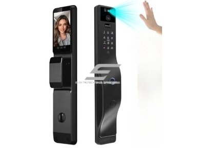 Išmani durų spyna su veido ir delno atpažinimu | pirštų antspaudų | IC kortelių skaitytuvu | 423x70x40mm | juoda | TUYA | Wi-Fi Išmani durų spyna su veido ir delno atpažinimu | pirštų antspaudų | IC kortelių skaitytuvu | 423x70x40mm | juoda | TUYA | Wi-Fi