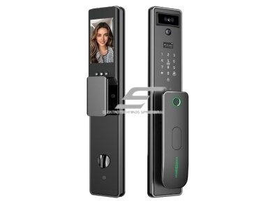 Išmani durų spyna su veido ir delno atpažinimu | pirštų antspaudų | IC kortelių skaitytuvu | 420x76x35mm | juoda | TUYA | Wi-Fi Išmani durų spyna su veido ir delno atpažinimu | pirštų antspaudų | IC kortelių skaitytuvu | 420x76x35mm | juoda | TUYA | Wi-Fi