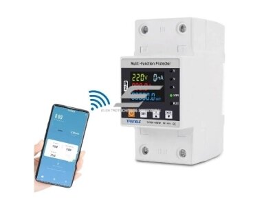 Modulinė | išmani | skaitmeninė įtampos ir srovės kontrolės relė su laikmačiu | 1-63A | 230V | DIN | TUYA | Wi-Fi Modulinė | išmani | skaitmeninė įtampos ir srovės kontrolės relė su laikmačiu | 1-63A | 230V | DIN | TUYA | Wi-Fi
