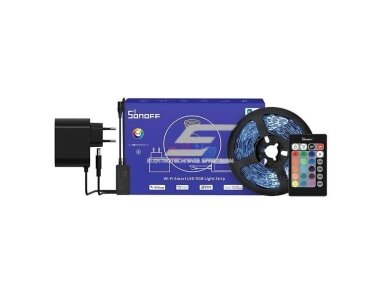 Nehermetiška | išmani LED juosta | 12VDC | 24W | 300lm/m | 30LED/m | RGB | su 1,5m kabeliu | IP20 | 5m | Wi-Fi | SONOFF | L2-Lite-5M | 6920075776713