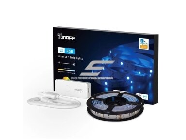 Nehermetiška | išmani LED juosta | 5VDC | 10W | 150lm/m | 90LED/m | RGBIC | su 1m kabeliu | IP20 | 5m | Wi-Fi | SONOFF | L3-5M | 6920075777338 Nehermetiška | išmani LED juosta | 5VDC | 10W | 150lm/m | 90LED/m | RGBIC | su 1m kabeliu | IP20 | 5m | Wi-Fi | SONOFF | L3-5M | 6920075777338