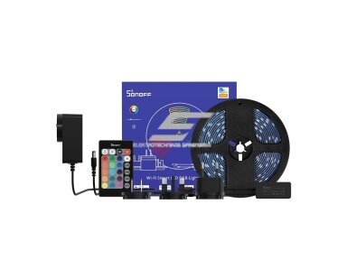 Hermetiška | išmani LED juosta | 12VDC | 24W | 300lm/m | 30LED/m | RGB | su 1,5m kabeliu | IP65 | 5m | Wi-Fi | SONOFF | L2-5M | 6920075776706 Hermetiška | išmani LED juosta | 12VDC | 24W | 300lm/m | 30LED/m | RGB | su 1,5m kabeliu | IP65 | 5m | Wi-Fi | SONOFF | L2-5M | 6920075776706
