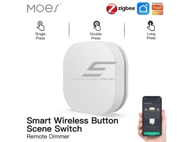 Išmanus | belaidis jungiklis | mygtukas | baltas | IP55 | ZigBee | Smart Life | TUYA | MOES | ZT-SY-SR-MS Išmanus | belaidis jungiklis | mygtukas | baltas | IP55 | ZigBee | Smart Life | TUYA | MOES | ZT-SY-SR-MS