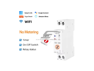Išmanus automatinis jungiklis | valdomas nuotoliu Wi-Fi | 1P | 63A | 230V | TUYA | ZigBee Smart Išmanus automatinis jungiklis | valdomas nuotoliu Wi-Fi | 1P | 63A | 230V | TUYA | ZigBee Smart