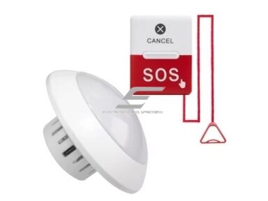 Išmanus | belaidis | pagalbos iškvietimo sistema SOS | neįgaliems | mygtukas ir signalinis imtuvas | 433.92MHz Išmanus | belaidis | pagalbos iškvietimo sistema SOS | neįgaliems | mygtukas ir signalinis imtuvas | 433.92MHz