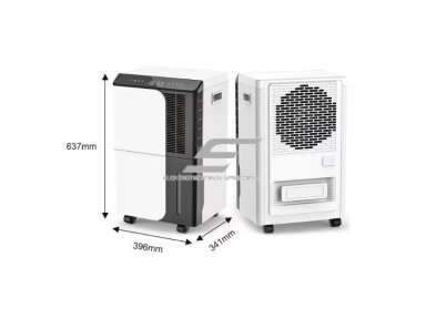 Oro sausintuvas | valytuvas | drėgmės surinkėjas | 750W | 230V | 50l/24h | 290m³/h | 637x396x341mm | baltas/juodas