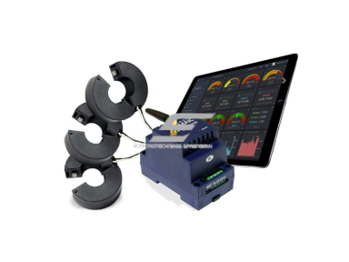 Modulinis | išmanus elektros tinklo 380V analizatorius trifazis | su srovės transformatoriais CT | 600A | DIN | Wi-Fi | smart-MAIC | D103-600A Modulinis | išmanus elektros tinklo 380V analizatorius trifazis | su srovės transformatoriais CT | 600A | DIN | Wi-Fi | smart-MAIC | D103-600A