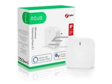 Išmanių namų sąsaja tarp ZigBee ir Wi-Fi įrenginių | Smart Home Gateway | NOUS-E1 | 5907772033852 Išmanių namų sąsaja tarp ZigBee ir Wi-Fi įrenginių | Smart Home Gateway | NOUS-E1 | 5907772033852