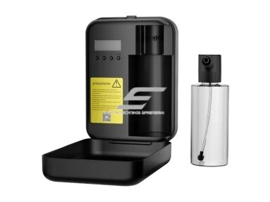 Bevandenis aromato difuzorius | 8 W | 260 ml | 500–1000 m³ | 12 V DC | Bluetooth | HVAC jungtis | 195×140×68 mm | juodas | ESGT-500B