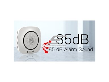 Išmanus smalkių (anglies monoksido CO) jutiklis | daviklis | 1,5W | 110-230VAC | Wi-Fi | Smart Life | TUYA | MOES Išmanus smalkių (anglies monoksido CO) jutiklis | daviklis | 1,5W | 110-230VAC | Wi-Fi | Smart Life | TUYA | MOES