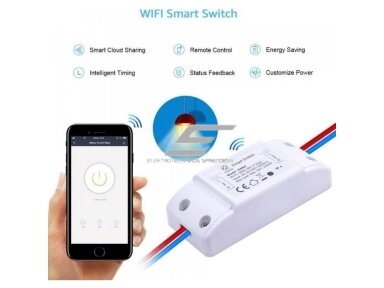 Išmanus | nuotolinis jungiklis | 230VAC | 10A | 2200W | Wi-Fi | TUYA | WOOX | R4967 Išmanus | nuotolinis jungiklis | 230VAC | 10A | 2200W | Wi-Fi | TUYA | WOOX | R4967