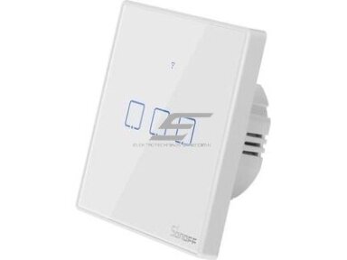 Išmanus | nuotolinis liečiamas sieninis jungiklis | 3 kanalų | 480W | 230VAC | baltas | Wi-Fi | SONOFF | T2EU3C-TX | 6920075727715 Išmanus | nuotolinis liečiamas sieninis jungiklis | 3 kanalų | 480W | 230VAC | baltas | Wi-Fi | SONOFF | T2EU3C-TX | 6920075727715