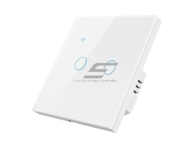 Išmanus | nuotolinis/liečiamas jungiklis | 2 kanalų | 230V | 2x200W | baltas | ZigBee | Tuya | NOUS-LZ2 Išmanus | nuotolinis/liečiamas jungiklis | 2 kanalų | 230V | 2x200W | baltas | ZigBee | Tuya | NOUS-LZ2