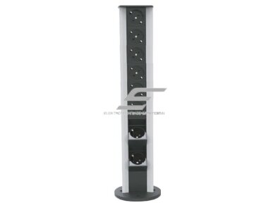 Modulinis kištukinių lizdų | jungčių blokas | kolona | montuojamas ant paviršiaus | 16 mod. | 565x100mm | pilkas | ESP04-16-01 Modulinis kištukinių lizdų | jungčių blokas | kolona | montuojamas ant paviršiaus | 16 mod. | 565x100mm | pilkas | ESP04-16-01