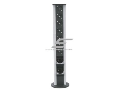 Modulinis kištukinių lizdų | jungčių blokas | kolona | montuojamas ant paviršiaus | 18 mod. | 615x100mm | pilkas | ESP04-18-01 Modulinis kištukinių lizdų | jungčių blokas | kolona | montuojamas ant paviršiaus | 18 mod. | 615x100mm | pilkas | ESP04-18-01