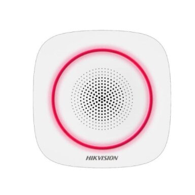 Viedā | bezvadu iekšējā sirēna | sarkans | Hikvision DS-PS1-I-WE AX PRO