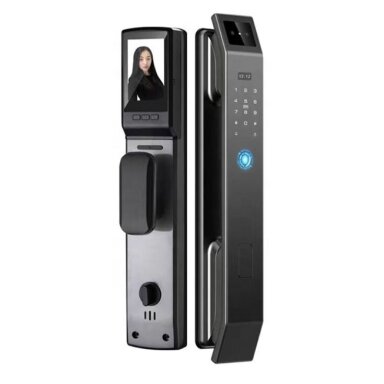 Smart door lock with facial recognition | fingerprint | IC card reader | 420x75mm | grey | TUYA | Wi-Fi Smart door lock with facial recognition | fingerprint | IC card reader | 420x75mm | grey | TUYA | Wi-Fi