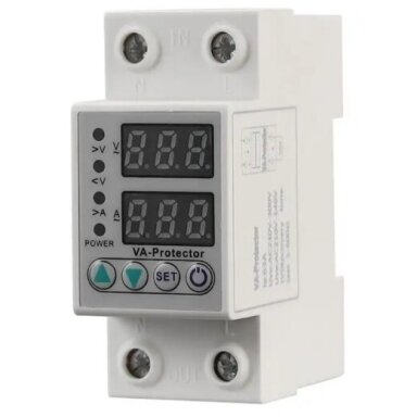 Digitālais sprieguma un strāvas kontroles relejs | 63A | 230V Digitālais sprieguma un strāvas kontroles relejs | 63A | 230V