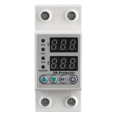 Digitālais sprieguma un strāvas kontroles relejs | 63A | 230V Digitālais sprieguma un strāvas kontroles relejs | 63A | 230V