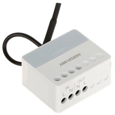 Viedais | Bezvadu divpusējās saziņas releja modulis | Vadības sistēma | 100-240VAC | Hikvision DS-PM1-O1H-WE AX PRO Viedais | Bezvadu divpusējās saziņas releja modulis | Vadības sistēma | 100-240VAC | Hikvision DS-PM1-O1H-WE AX PRO