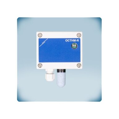 Smart outdoor temperature and humidity sensor-controller | -30…70°C | 0-100%rH | Modbus RTU | PoM 24VDC | RJ45 | IP65 | Sentera Controls | OCTHM-R