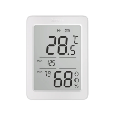 Viedais telpu temperatūras un mitruma sensors Sonoff SNZB-02DR2 ar monitoringa funkciju | 3,6'' LCD ekrāns | VPD (tvaika spiediena deficīta) un rasas punkta analīze | Zigbee 3.0 Viedais telpu temperatūras un mitruma sensors Sonoff SNZB-02DR2 ar monitoringa funkciju | 3,6'' LCD ekrāns | VPD (tvaika spiediena deficīta) un rasas punkta analīze | Zigbee 3.0