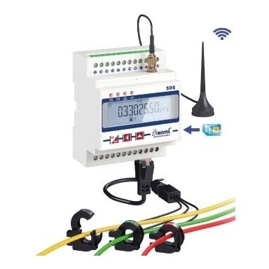 Digital | remote | electricity meter with current transformers CT 100A | 3-phase | 230V | 4G Digital | remote | electricity meter with current transformers CT 100A | 3-phase | 230V | 4G